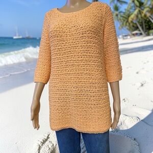 J. Jill Orange Knit Camisole